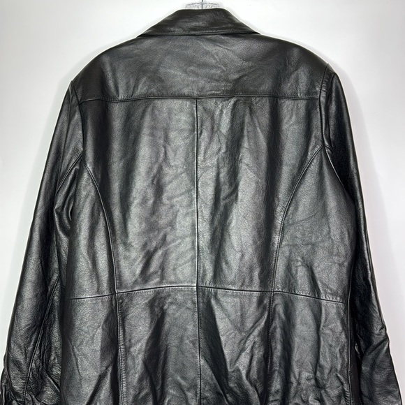 Wilson's Leather Black Button Jacket Size XL - Picture 5 of 9
